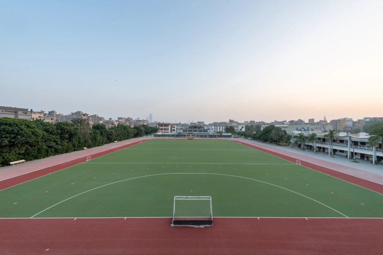 picture of football ground at habib public school